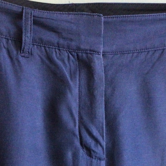 Aritzia Babaton pants deep blue, front slash pockets Sz 8 - Picture 6 of 11